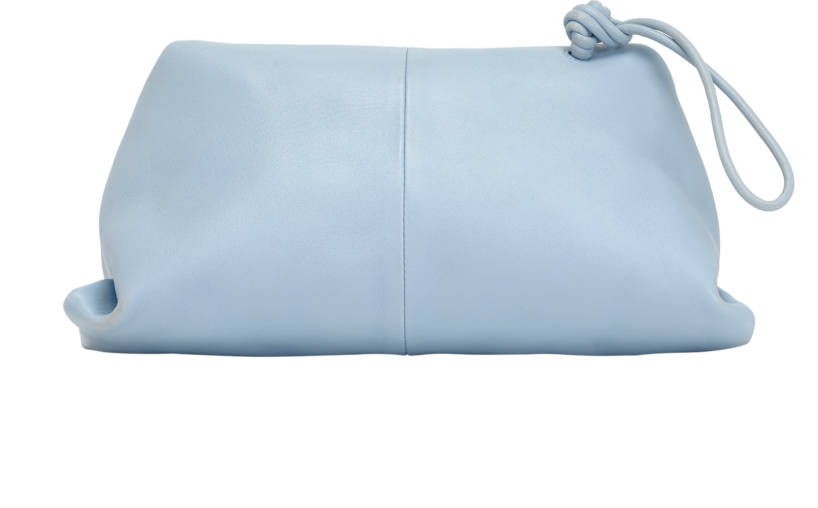 The Trine Clutch, &pound;395, Handbags, Blue, Leather, Back view